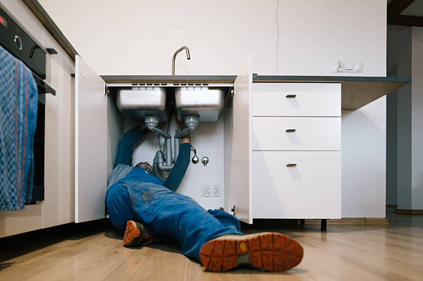 Professional Emergency Plumber technician working in Collinsville, VA
